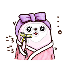 ぷるくまちゃんスタンプ / 04